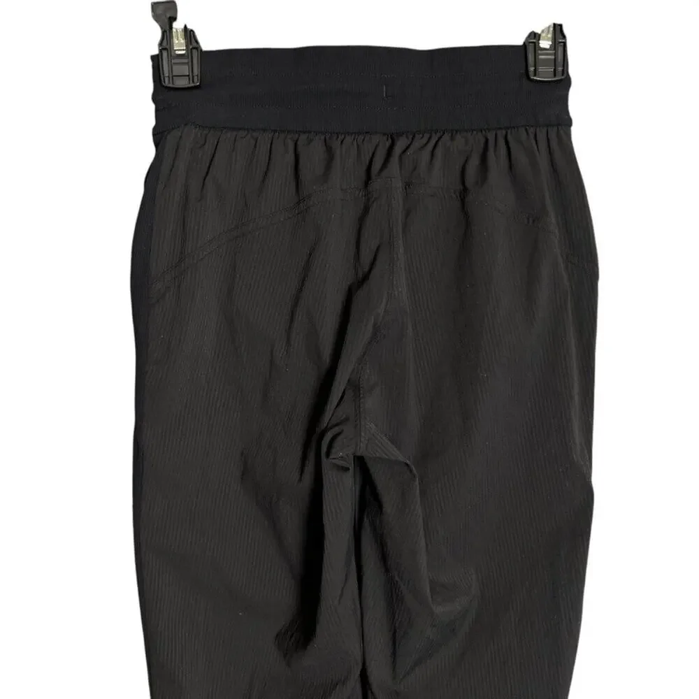 Lululemon High Rise Travel Joggers Size 2 Black Swift Woven Pull On Pants